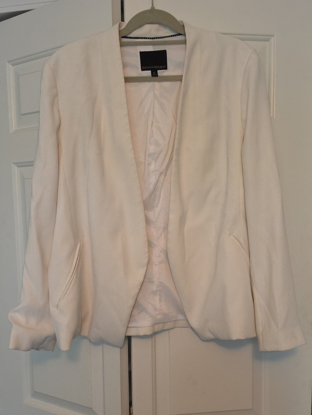 Banana Republic Collarless Blazer